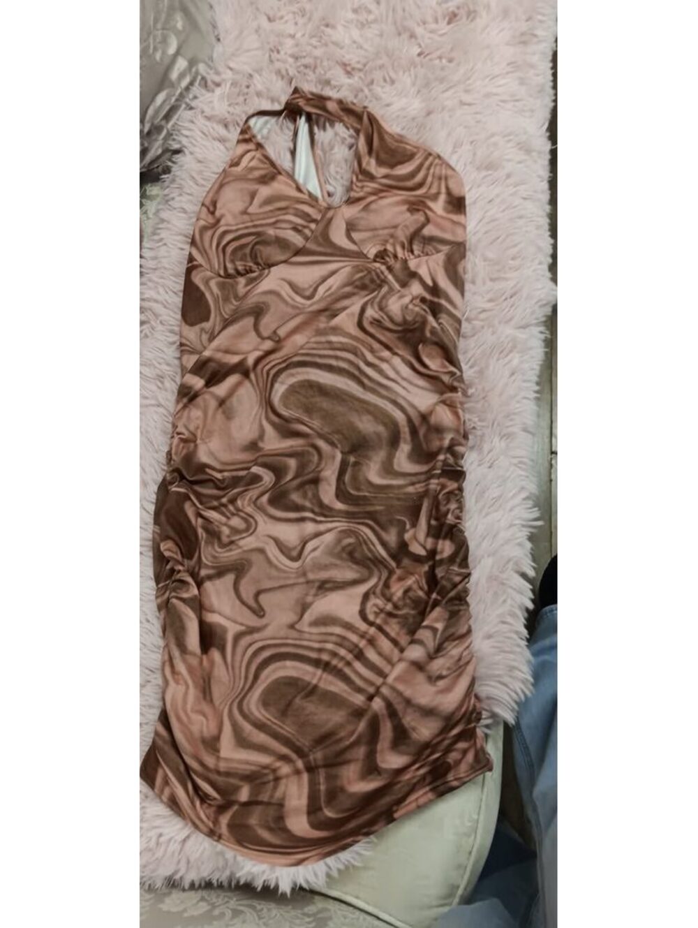 Halter top maxi dress